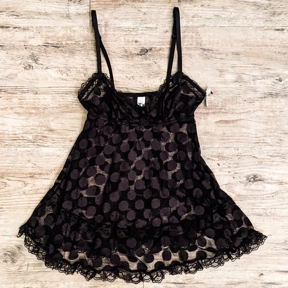 Velvet Angels Other - NWT Baby Doll Polka Dot Lingerie Slip